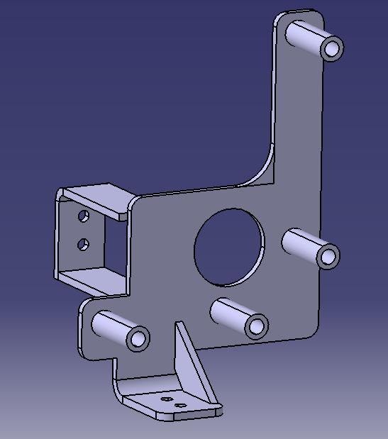 Speed-change control soft shaft bracket (DC6J85TK)-2