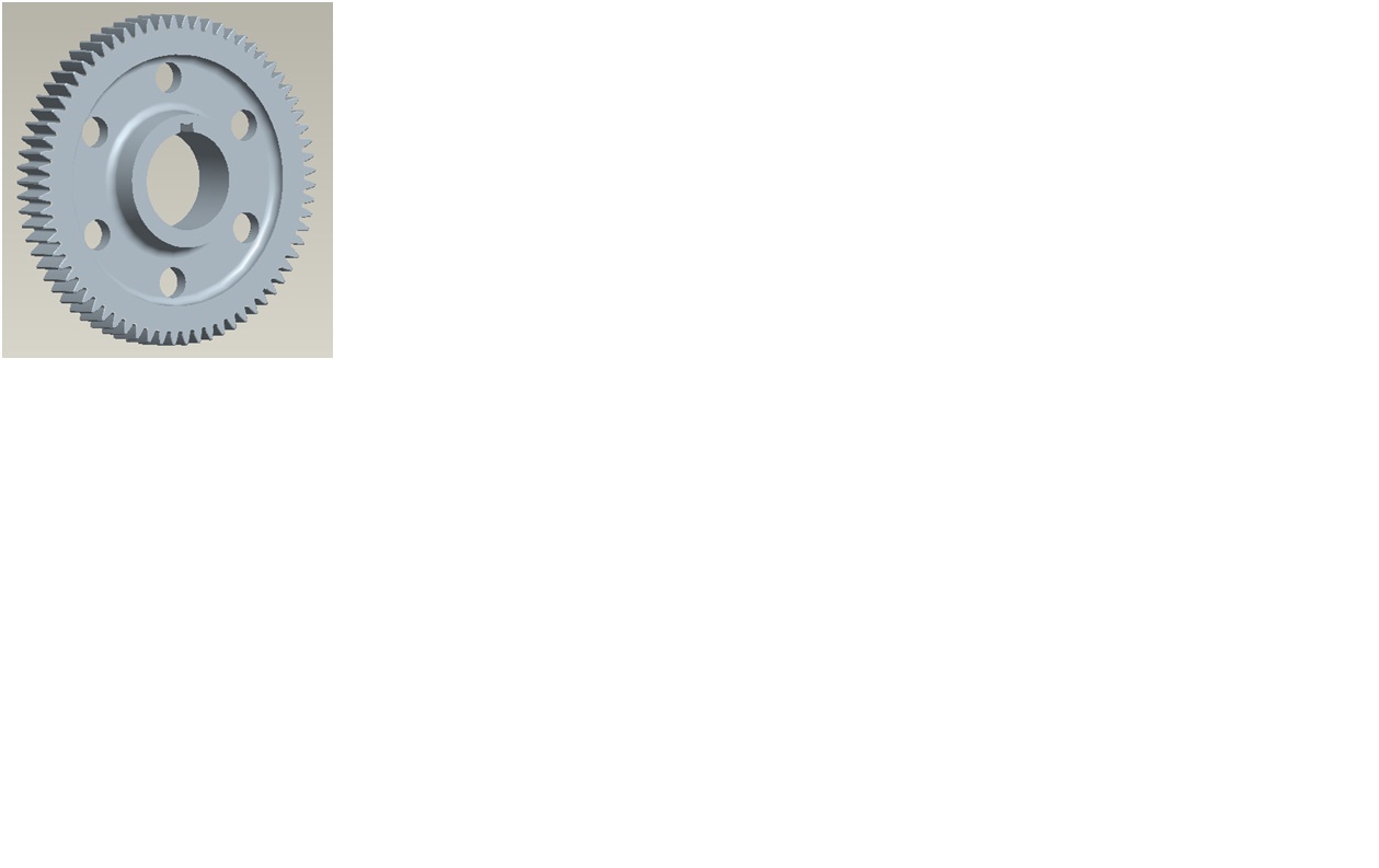 Intermediate shaft overspeed gear; number of teeth 69