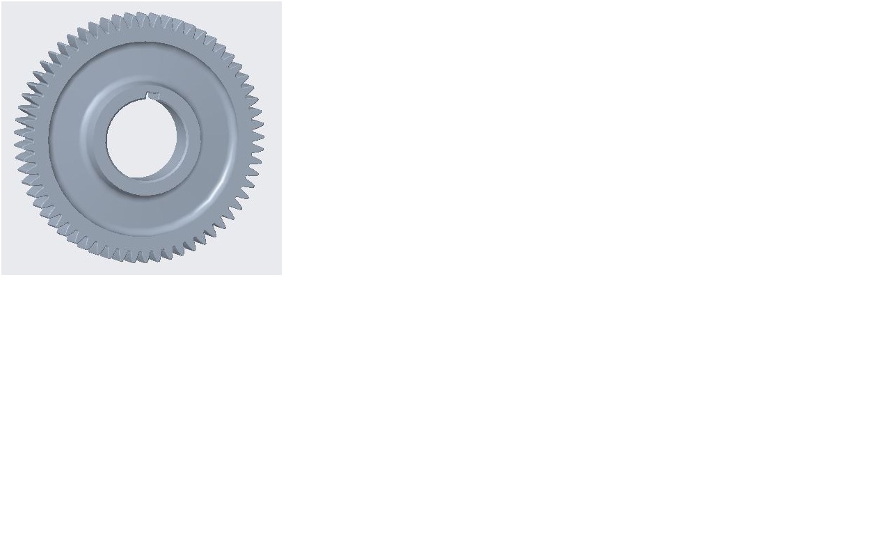 Intermediate shaft transmission gear; number of teeth 61