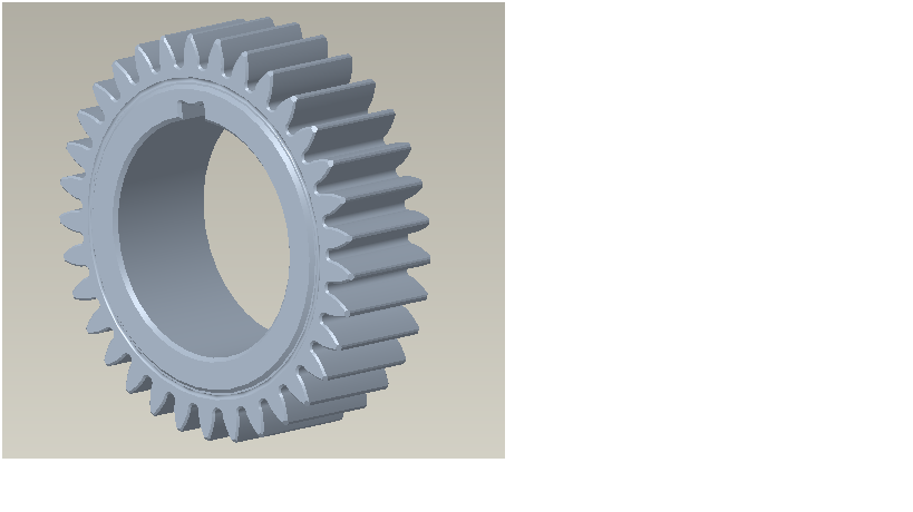 Intermediate shaft three gears