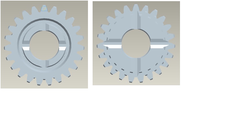 Reverse shaft reverse gear