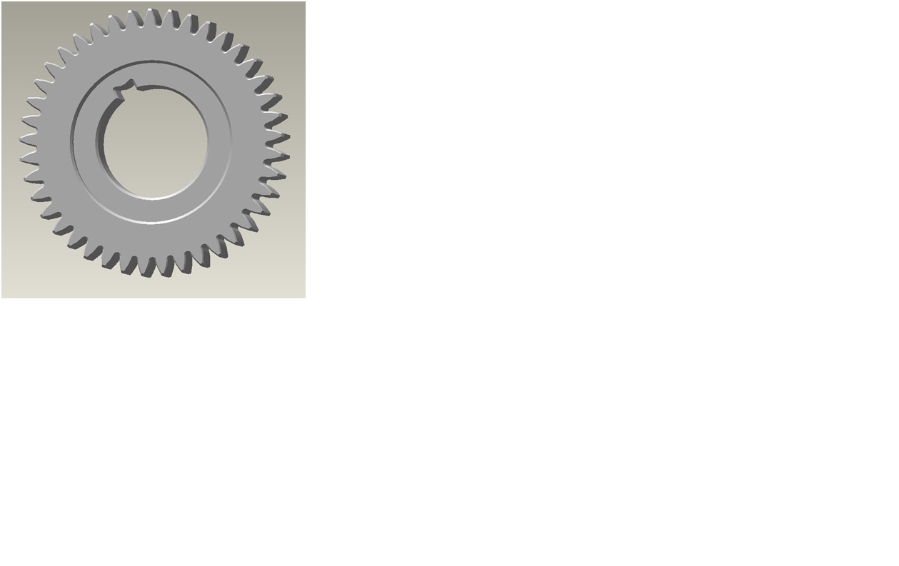 Intermediate shaft three gears