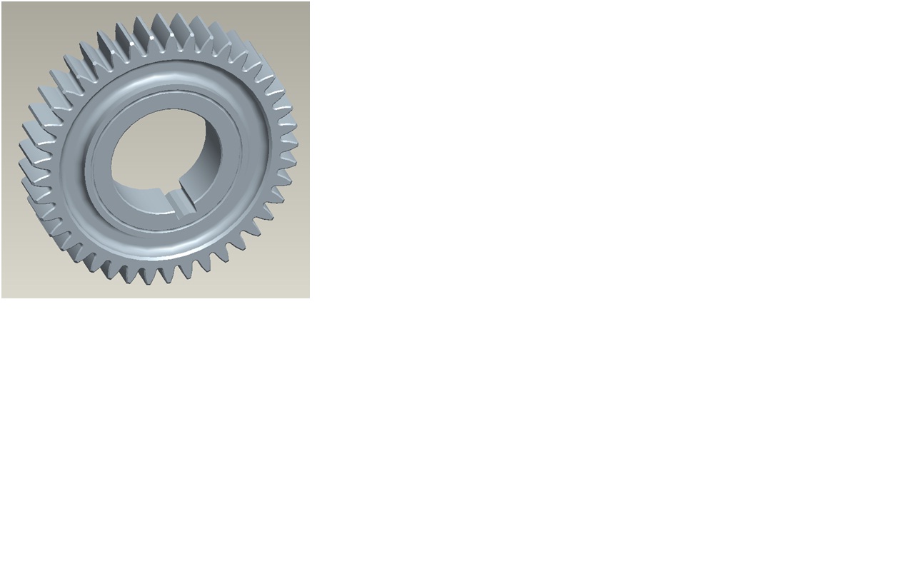 Intermediate shaft four gears