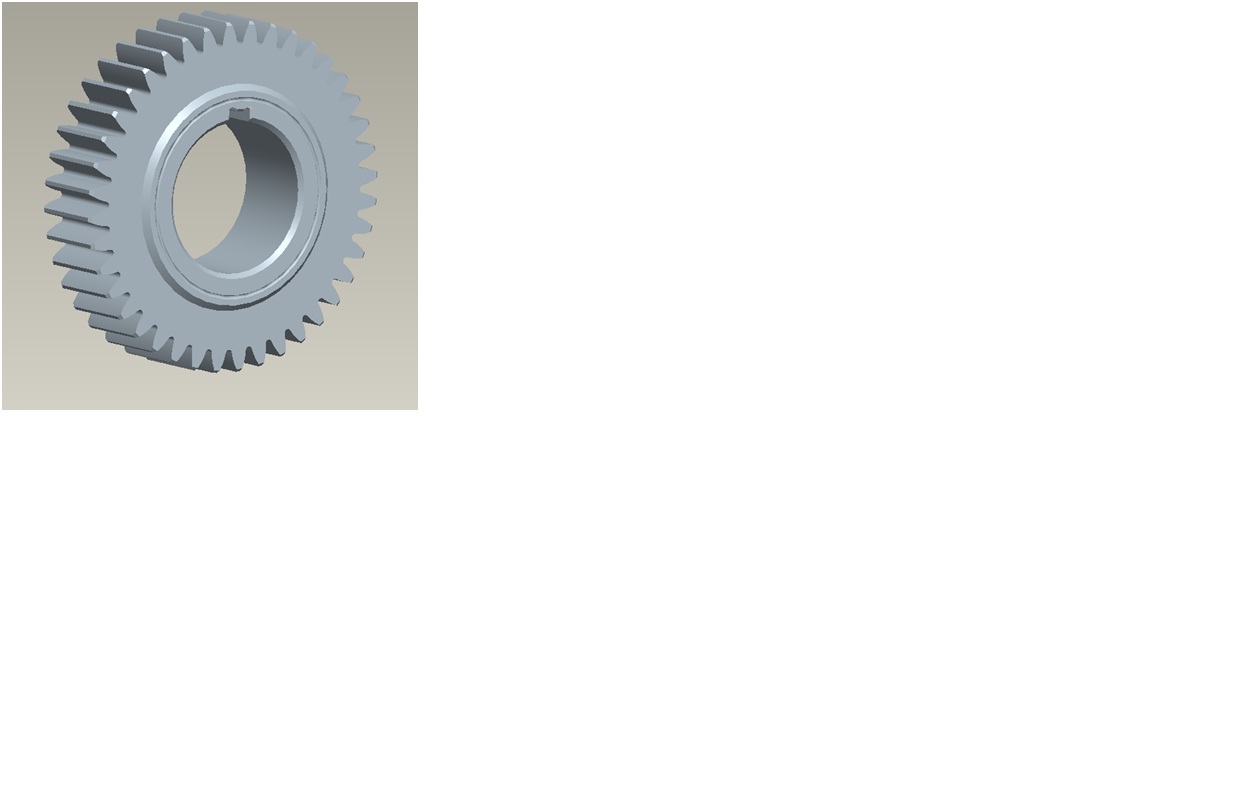 Intermediate shaft three gears