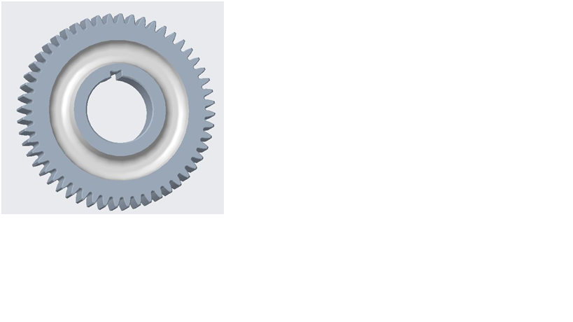 Fixed shaft often meshing gear