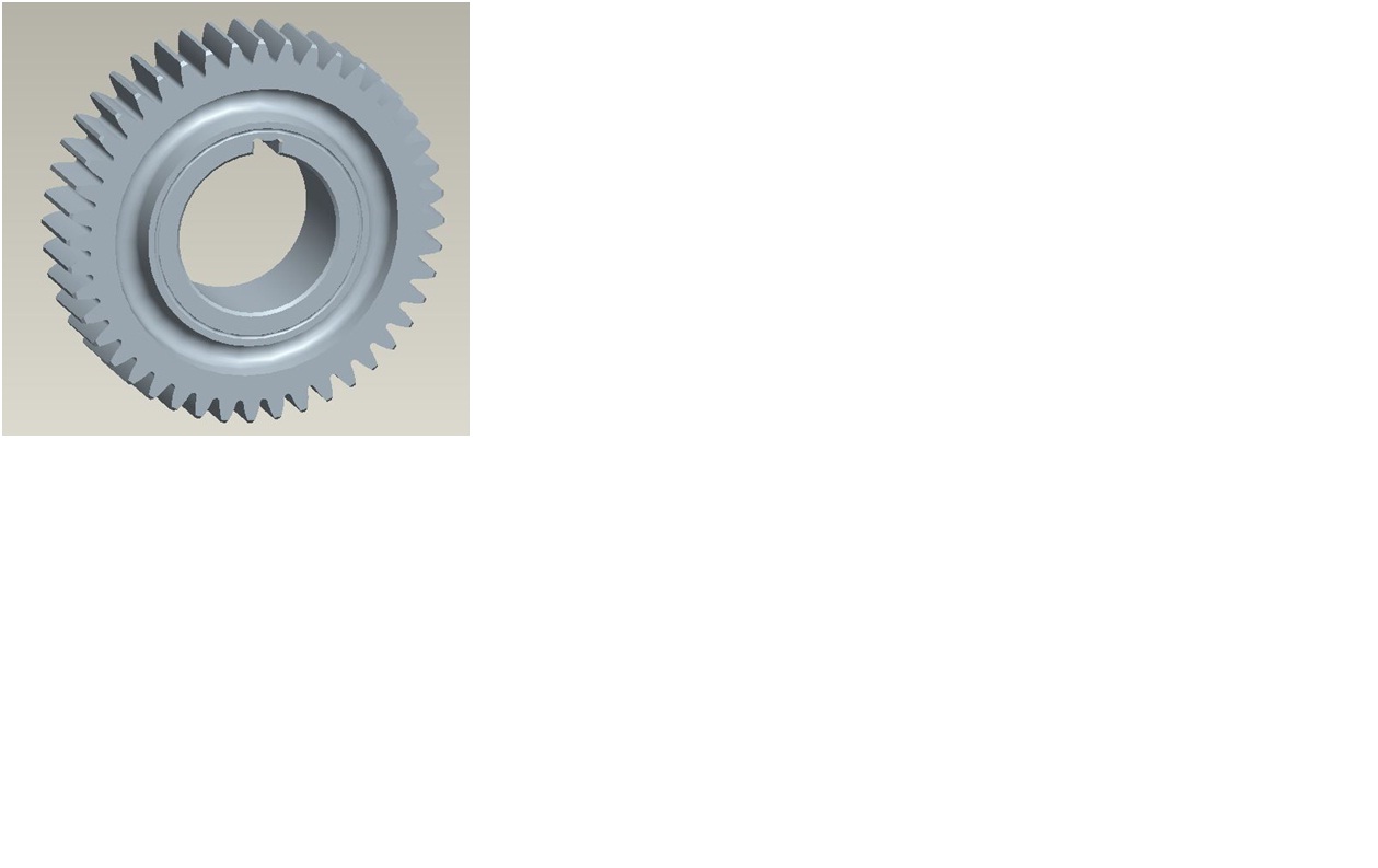 Intermediate shaft three-speed teeth