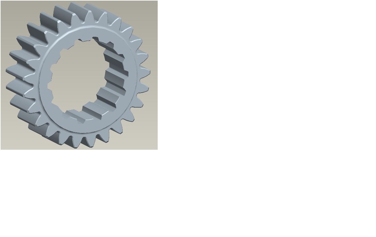 Intermediate shaft second gear teeth