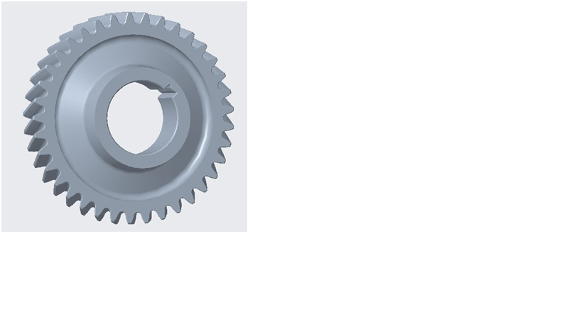 Равномерное зацепление зубьев промежуточного вала