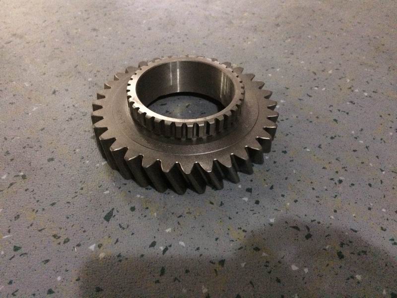 Second-axis and third-speed gears