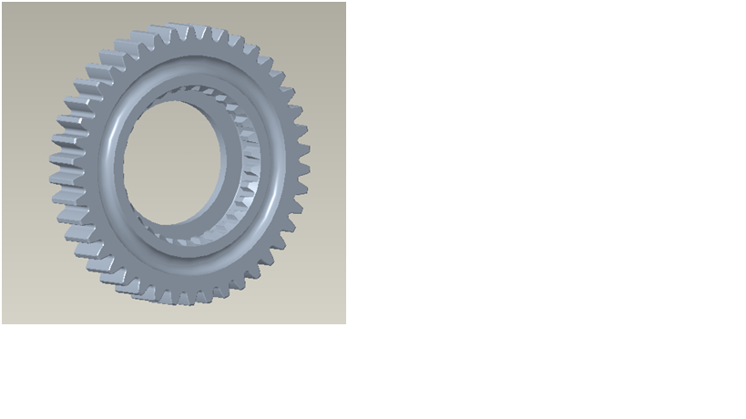 Two-axis reverse gear