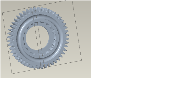 Second-axis and third-speed gears