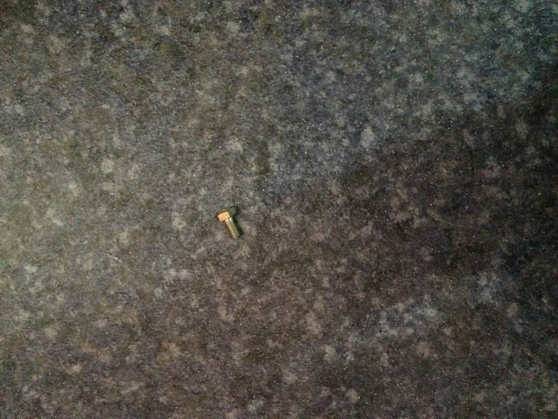 Small hexagonal head guide neck bolt; M6*12