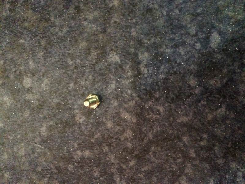 Small hexagonal head guide neck bolt; M6*12-1