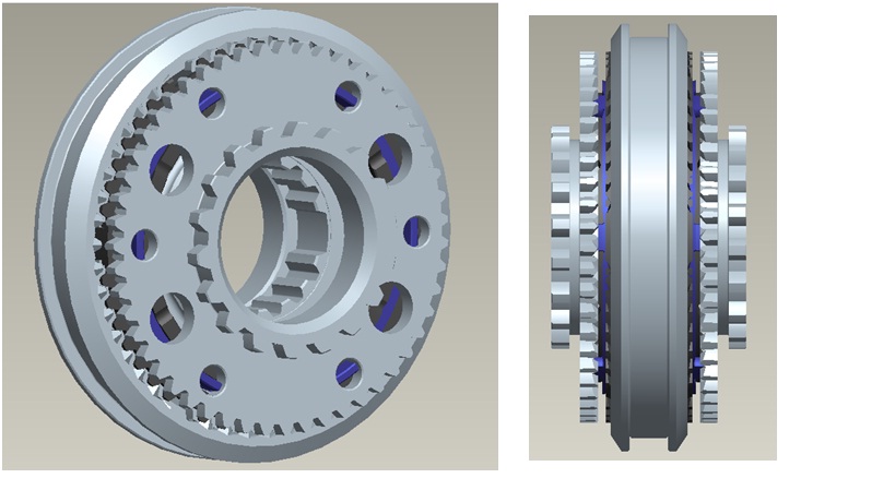 Синхронизатор второй и третьей передач в сборе.