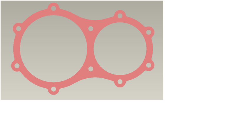 Two-axle rear bearing cover pad