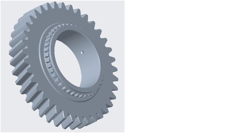 Second-axis three-speed gear