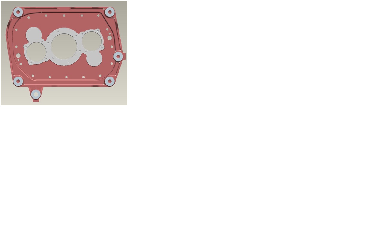 Задняя крышка коробки передач-2