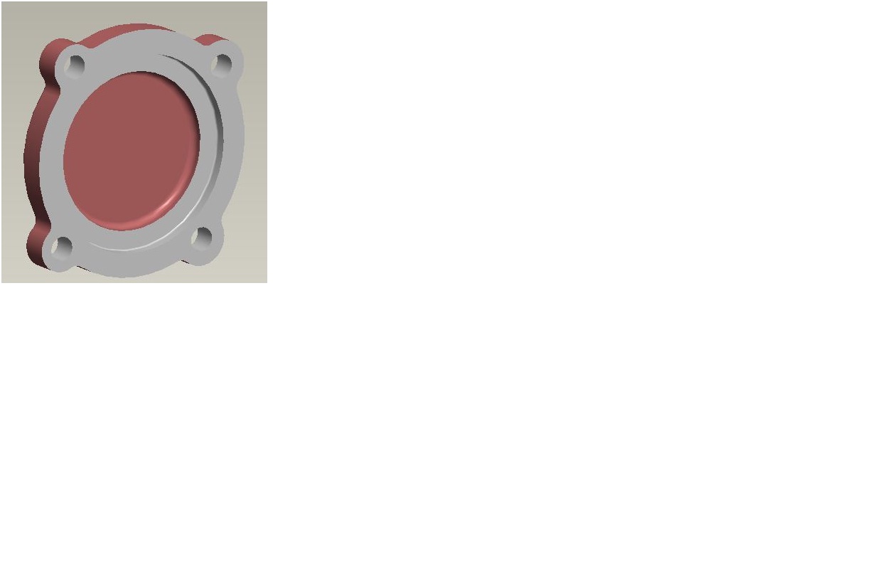 Rear cover of the middle shaft