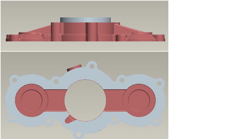 Задняя крышка коробки передач-1