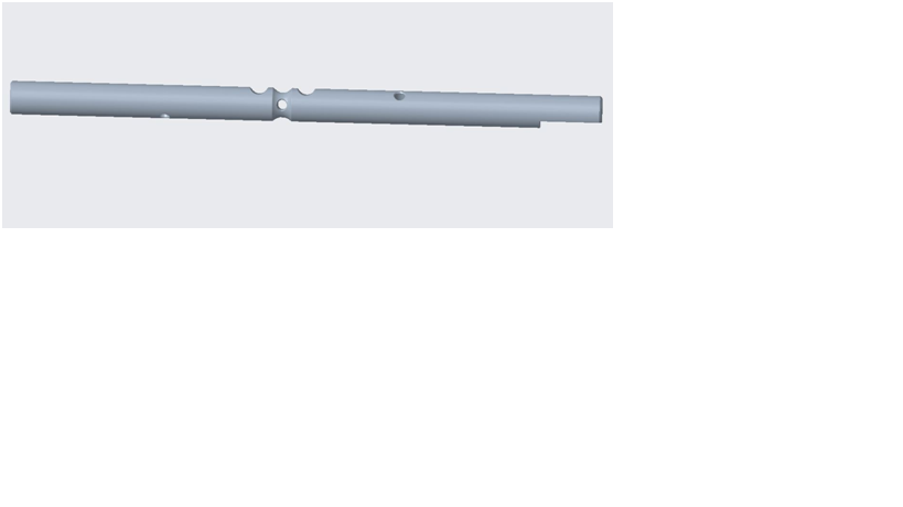 One and two gears fork shaft