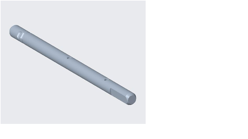 Reverse gear fork shaft