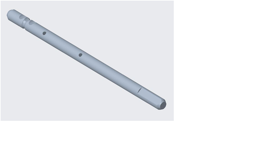Five and six gear fork shaft