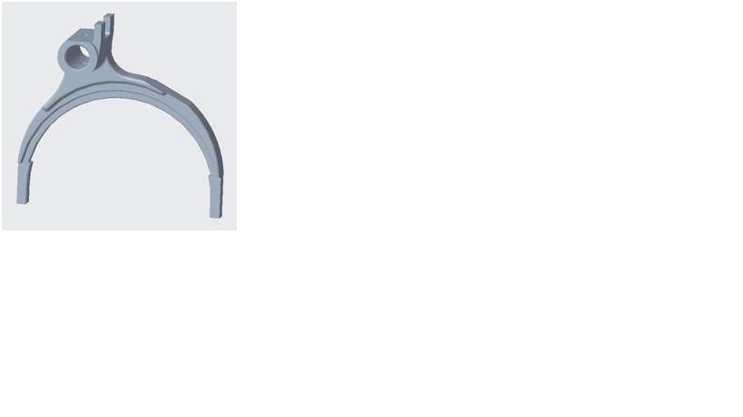 Third and fourth gear fork