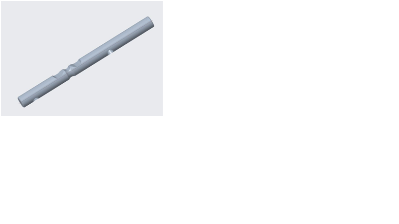 Five and six gear fork shaft