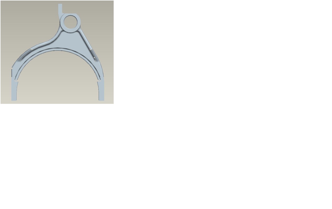 Second and third gear fork-1