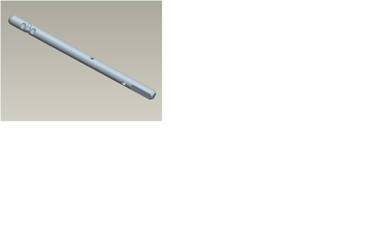 Один вал вилки задней передачи