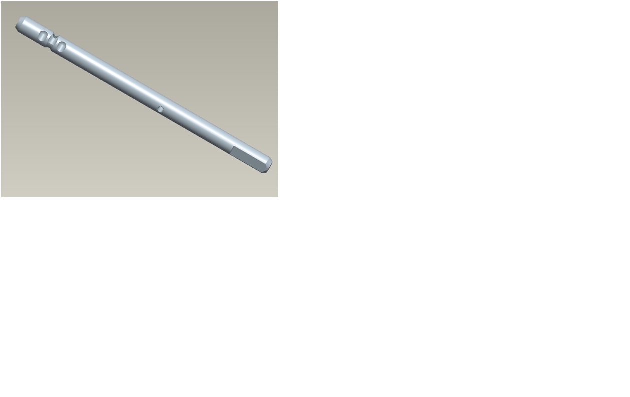 Second and third gear fork shaft