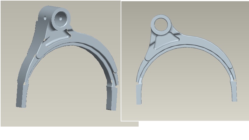 One reverse gear fork