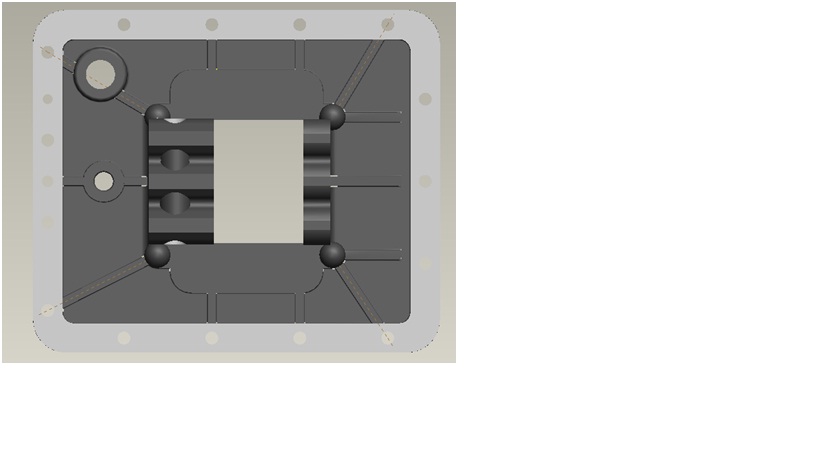 Верхняя крышка коробки передач-1