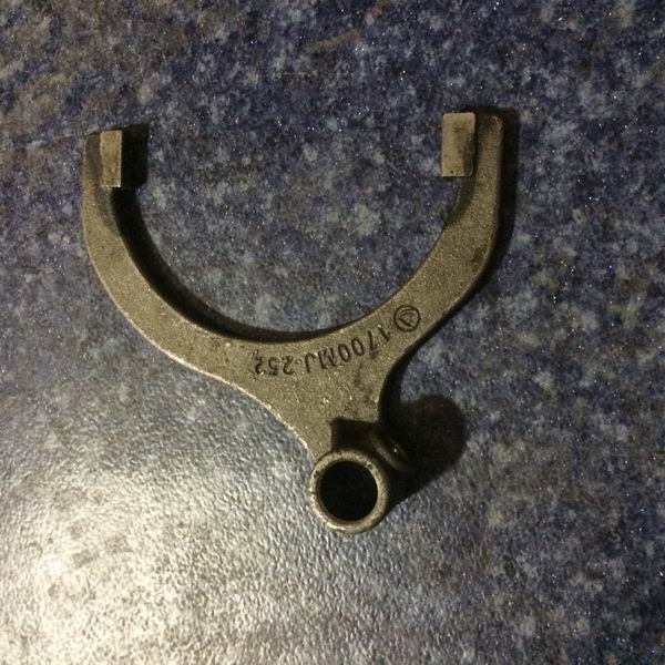 A reverse gear shift fork