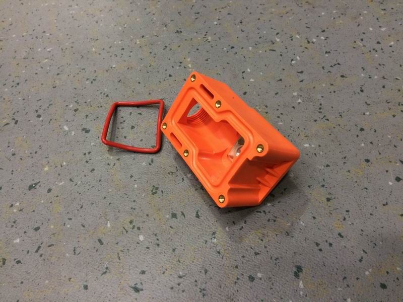 High voltage connector positive base; 50 square; flat port-2