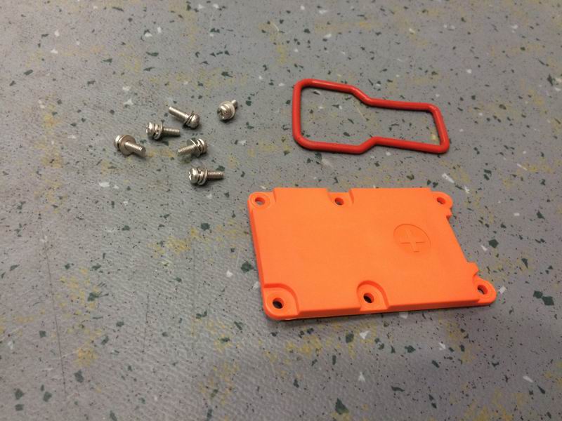 High voltage connector positive electrode upper cover; 50 square; flat port