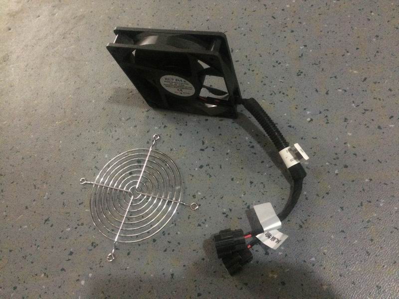Power battery fan; with wiring harness-3