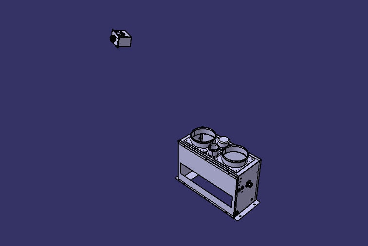 Electric defrost, single warm, right, inside and outside air inlet
