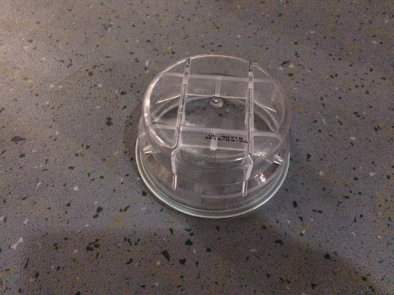 Air filter protective cover; transparent