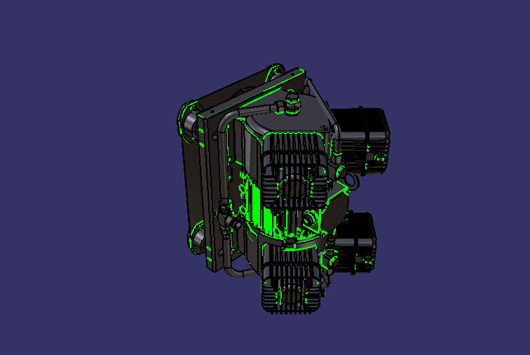 Electric air compressor, oil-free, 260L/min