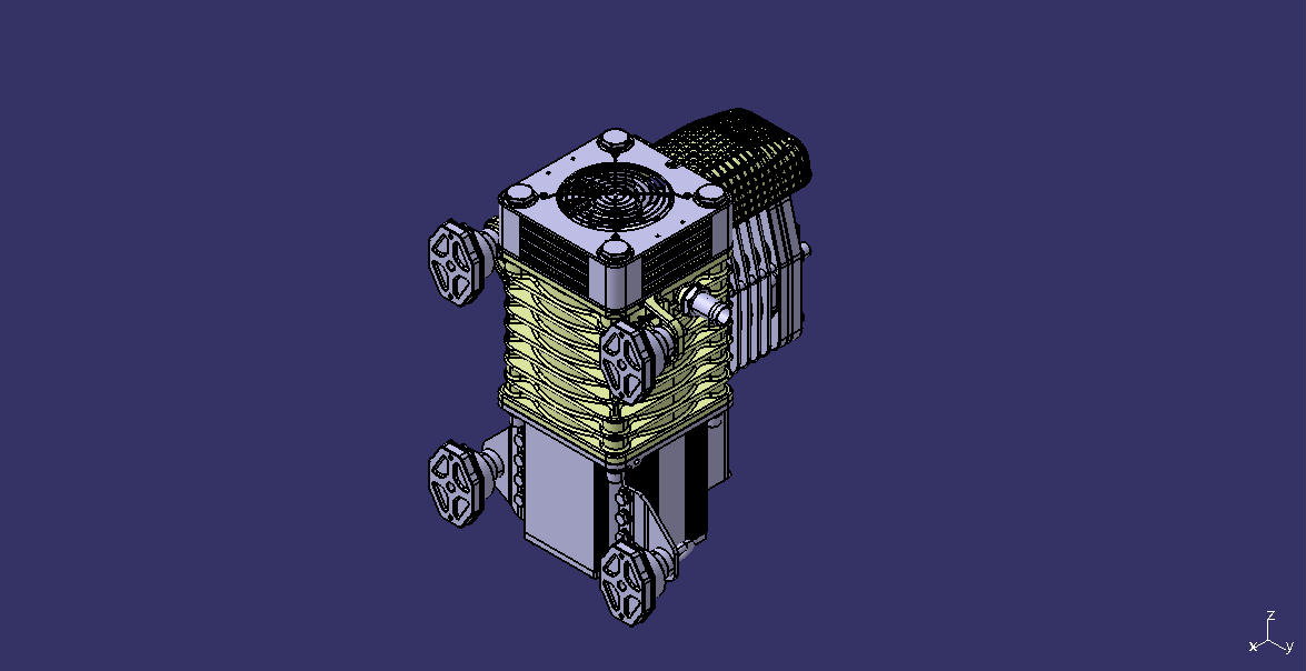 Электрический воздушный компрессор без масел, 250 л/мин.