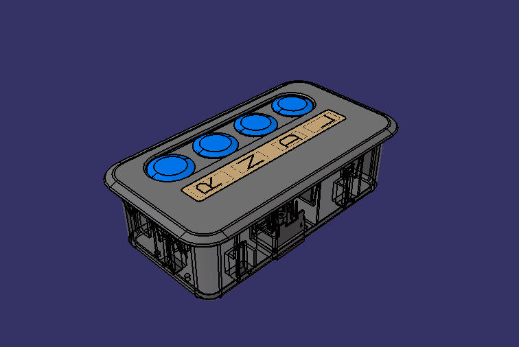 Electronic gear selector, ATMD101, vertical version