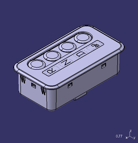 Электронный переключатель передач, ATMD 101 , черная матовая вертикальная версия, eP