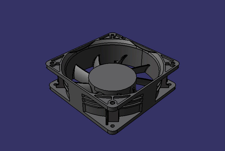 Supercapacitor cooling fan (MGA12024YB-O38)