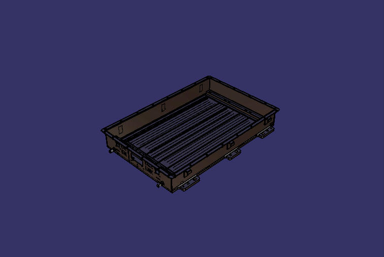 Lower box, YLG1 box, extruded, aluminum