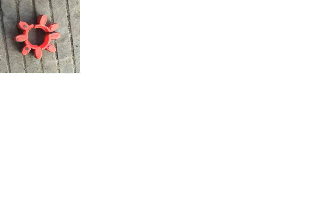 Star-row elastic coupling elastic body