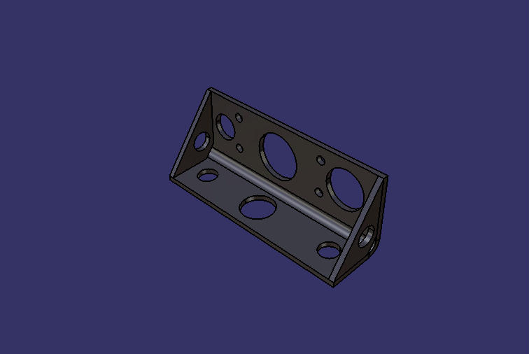 Drive shaft bracket, 93°, 2-Ф30