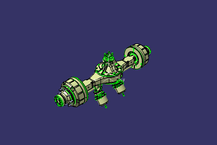 Задний мост в сборе (Dongfeng 7T /АБС/Лунчжун/4. 88 /Тонкое измельчение)