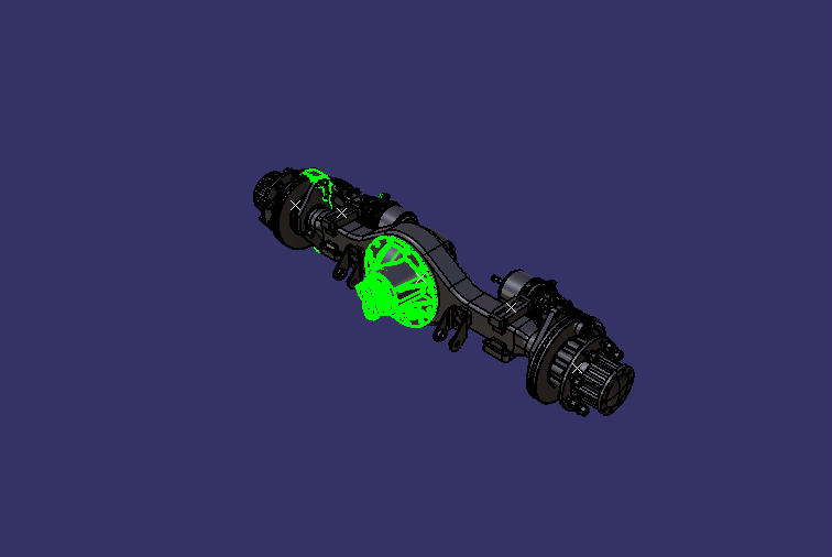 Rear axle, 8.5t, ABS, 19.5 disk, 4.10, BU