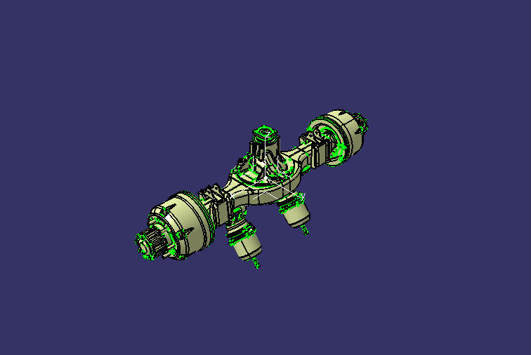 Rear axle assembly (Dongfeng 6T/ABS/Longzhong/3.58/Fine grinding)